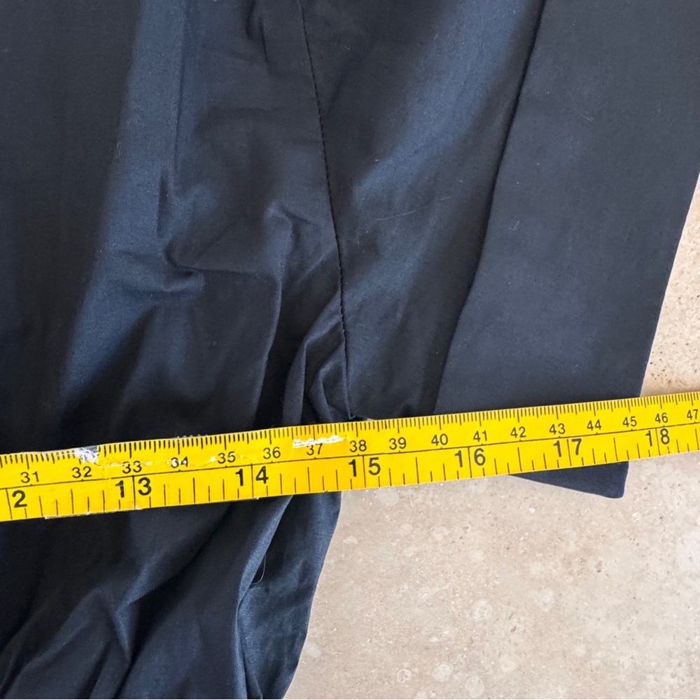 J Crew Elena Cotton Shirt Dress Midi Collared Short Sleeve Womens Size 00P Black - Picture 7 of 13